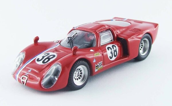 Alfa Romeo Alfa Romeo 33.2 #38 Test Car 24H Le Mans 1968 - 1:43 - Best Model Alfa Romeo Alfa Romeo 33.2 #38 Test Car 24H Le Mans 1968 - 1:43 - Best Model