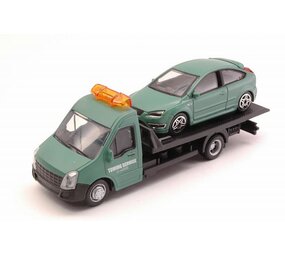 Iveco Iveco Daily Car Transporter Road Service + Ford England Focus 2011 - 1:43 - Bburago Iveco Iveco Daily Car Transporter Road Service + Ford England Focus 2011 - 1:43 - Bburago