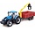 New Holland T7.315 Tractor + Crane + Trailer - 1:50 - Bburago