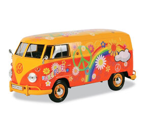 Volkswagen Volkswagen T1 (Type 2) Delivery Van Flower Power - 1:24 - Motor Max Volkswagen Volkswagen T1 (Type 2) Delivery Van Flower Power - 1:24 - Motor Max