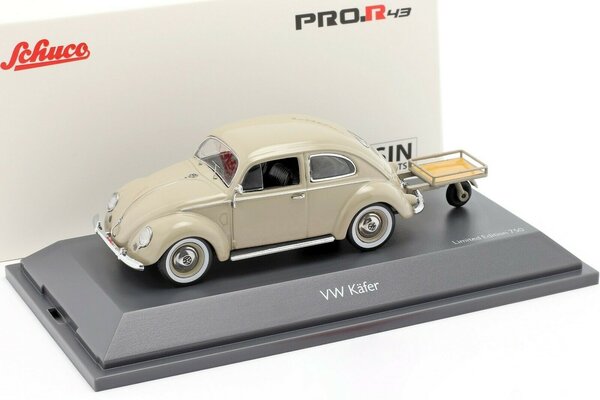 Volkswagen Volkswagen Käfer mit Anhänger - 1:43 - Schuco