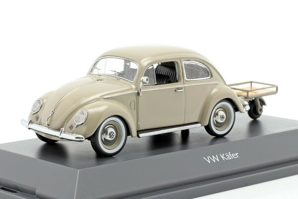 Volkswagen Volkswagen Käfer mit Anhänger - 1:43 - Schuco
