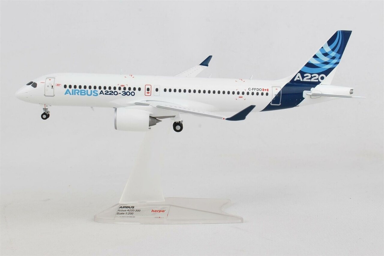 Airbus Airbus A220-300 'C-FFDO' - 1:200 - Herpa Airbus Airbus A220-300 'C-FFDO' - 1:200 - Herpa