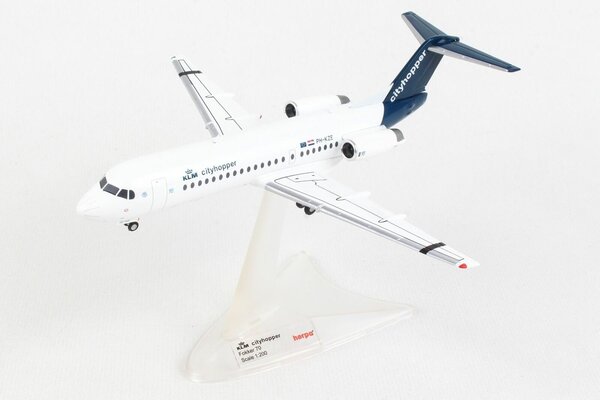Fokker Fokker 70 'KLM Cityhopper PH-KZE' - 1:200 - Herpa