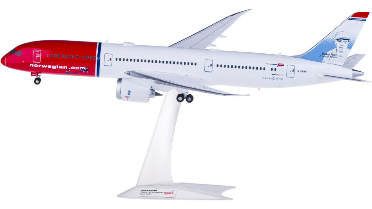 Boeing Boeing 787-9 Dreamliner 'G-CKMU Babe Ruth' - 1:200 - Herpa Boeing Boeing 787-9 Dreamliner 'G-CKMU Babe Ruth' - 1:200 - Herpa