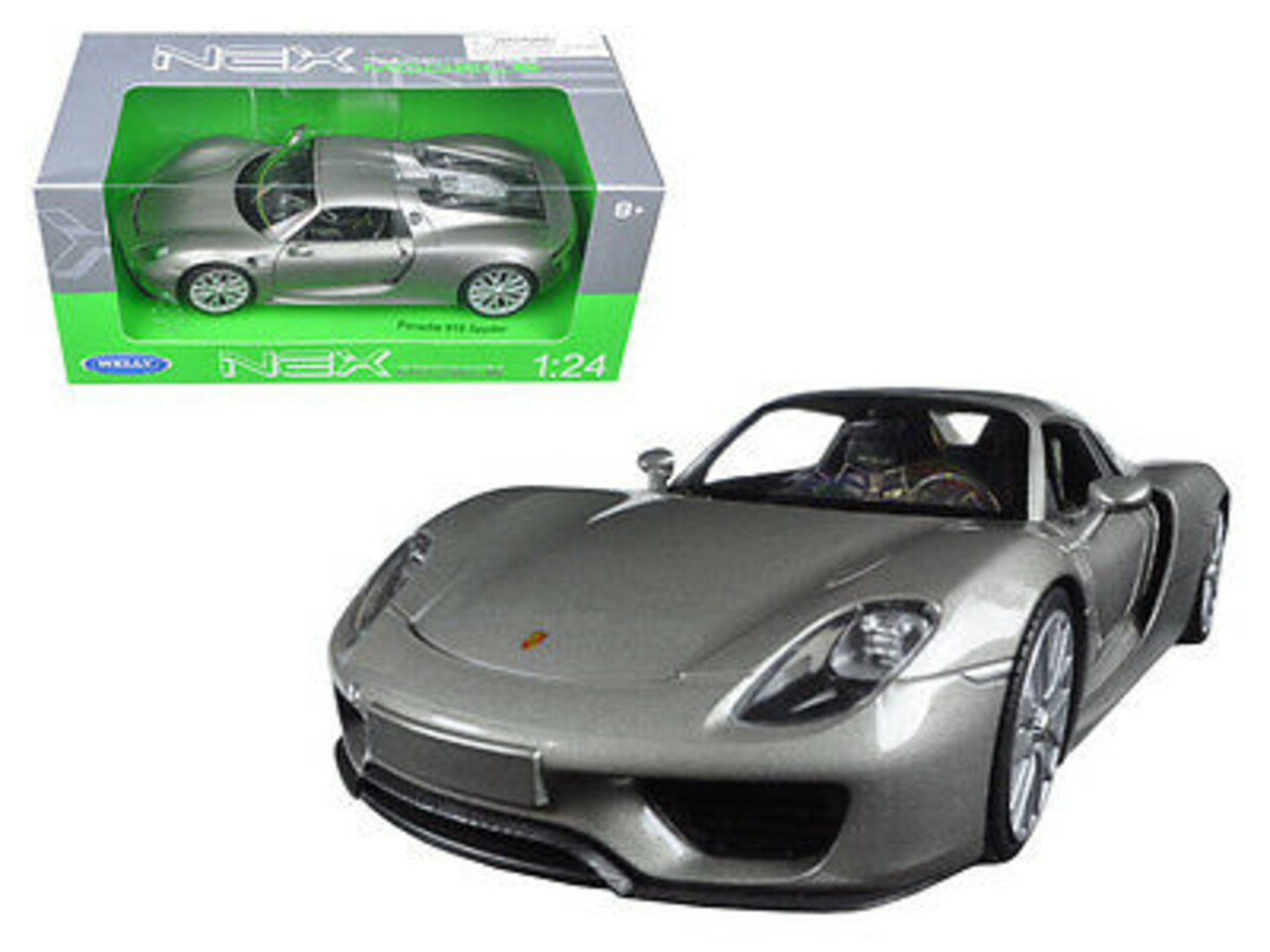 Porsche Porsche 918 Spyder Hard Top 2015 - 1:24 - Welly