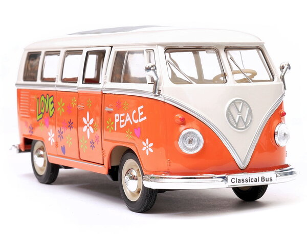 Volkswagen Volkswagen T1 Classic Bus Flower Power 1963 - 1:24 - Welly
