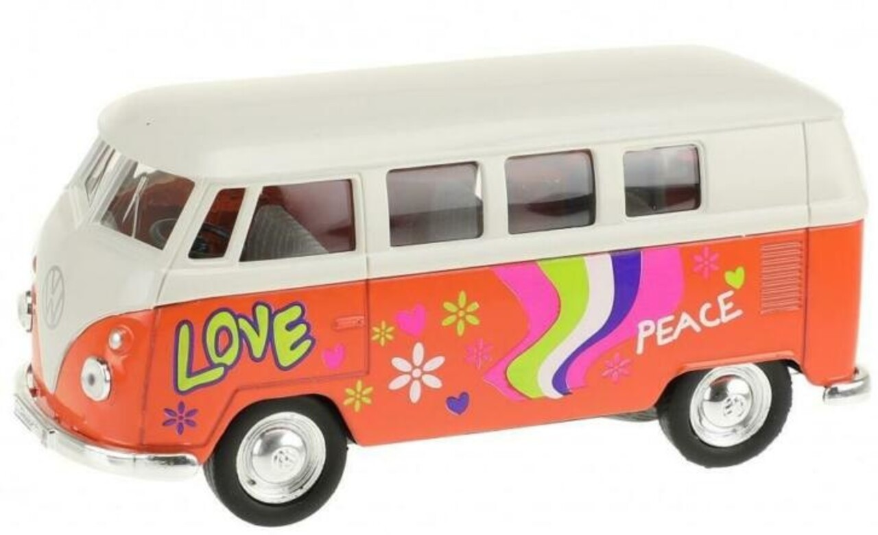 Volkswagen Volkswagen T1 Classic Bus Flower Power 1963 - 1:24 - Welly