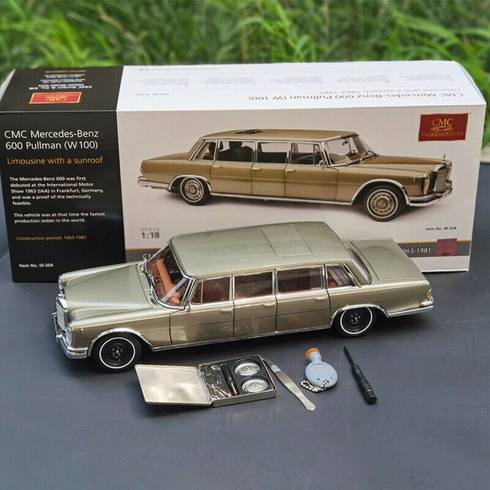 Mercedes-Benz Mercedes-Benz S-Class 600 Pullman W100 1963 + Sun Roof - 1:18 - CMC Mercedes-Benz Mercedes-Benz S-Class 600 Pullman W100 1963 + Sun Roof - 1:18 - CMC