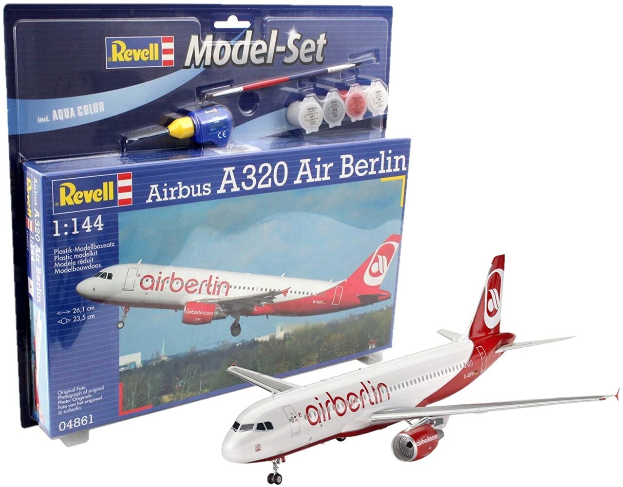Airbus A320 Air Berlin + Aqua Color - 1:144 - Revell Airbus A320 Air Berlin + Aqua Color - 1:144 - Revell