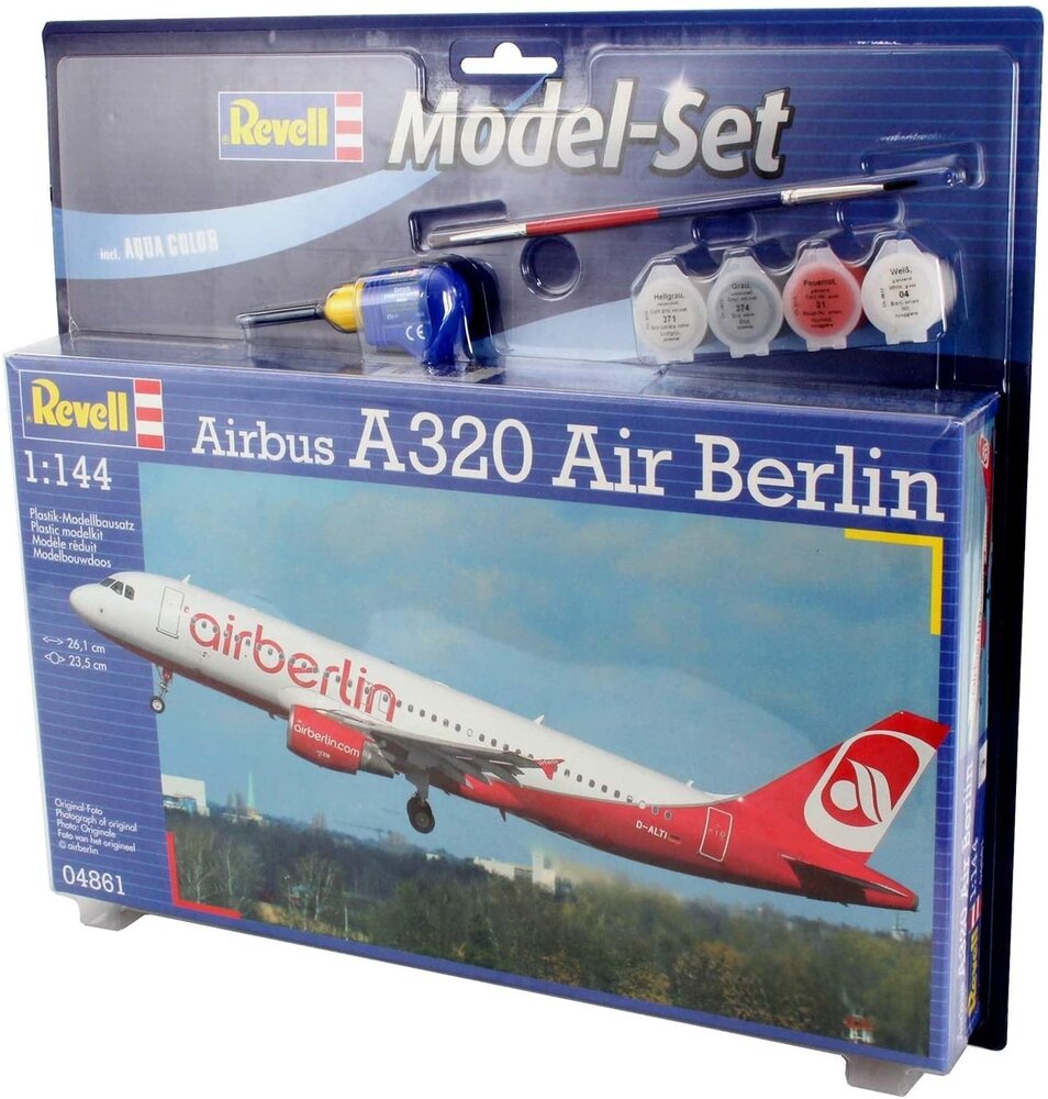Airbus A320 Air Berlin + Aqua Color - 1:144 - Revell Airbus A320 Air Berlin + Aqua Color - 1:144 - Revell
