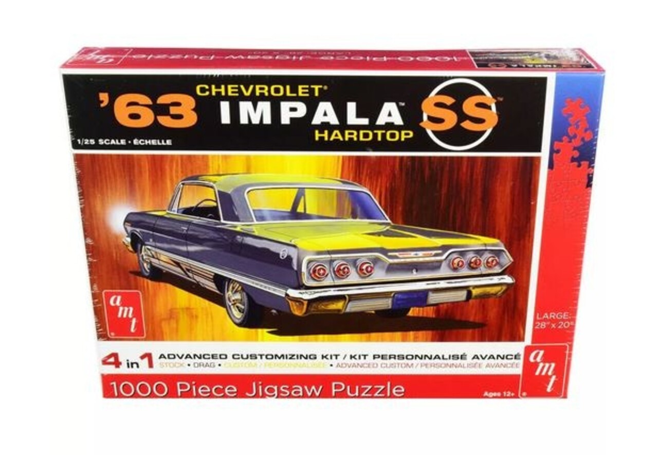 AMT Jigsaw Puzzle Chevrolet Impala SS Hardtop 1963 - 1:25 - AMT AMT Jigsaw Puzzle Chevrolet Impala SS Hardtop 1963 - 1:25 - AMT
