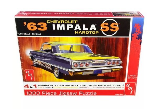 AMT Legpuzzel Chevrolet Impala SS Hardtop 1963 - 1:25 - AMT