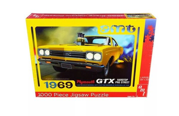 AMT Jigsaw Puzzle Plymouth GTX Hardtop Pro Street 1969 - 1:25 - AMT AMT Jigsaw Puzzle Plymouth GTX Hardtop Pro Street 1969 - 1:25 - AMT
