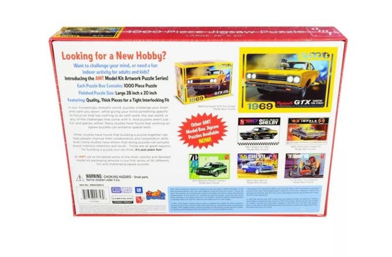 AMT Jigsaw Puzzle Plymouth GTX Hardtop Pro Street 1969 - 1:25 - AMT AMT Jigsaw Puzzle Plymouth GTX Hardtop Pro Street 1969 - 1:25 - AMT