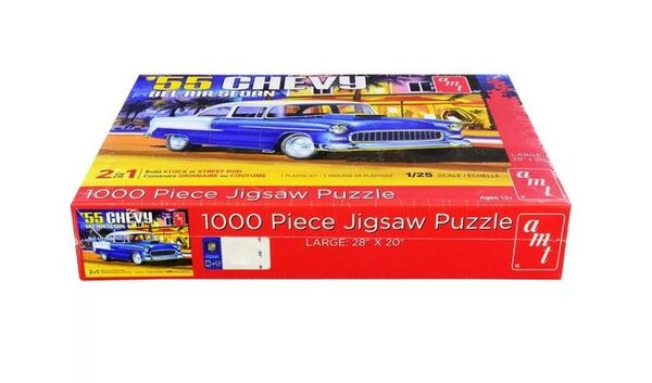 AMT Jigsaw Puzzle Chevy Bel Air Sedan 1955 - 1:25 - AMT