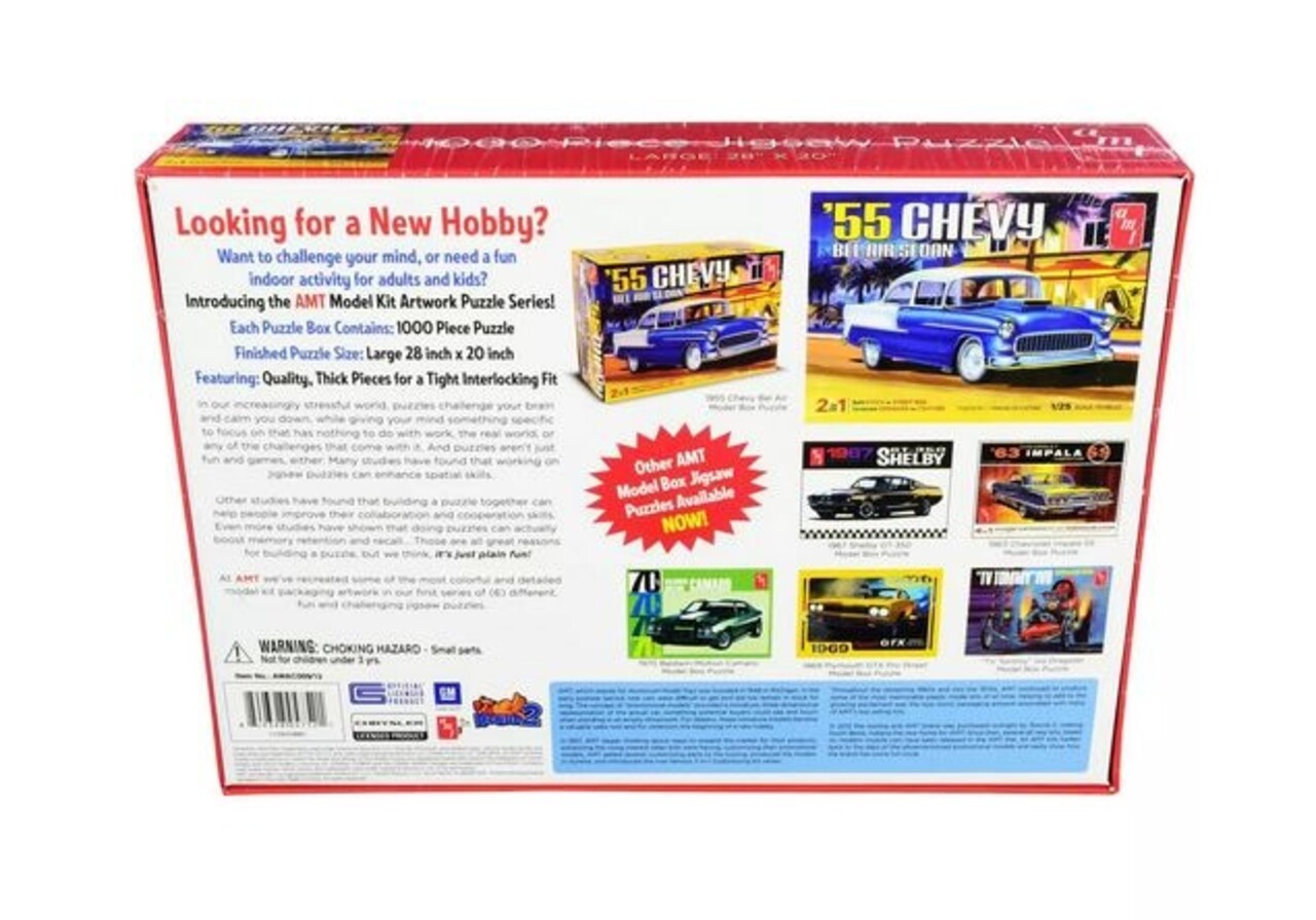 AMT Jigsaw Puzzle Chevy Bel Air Sedan 1955 - 1:25 - AMT