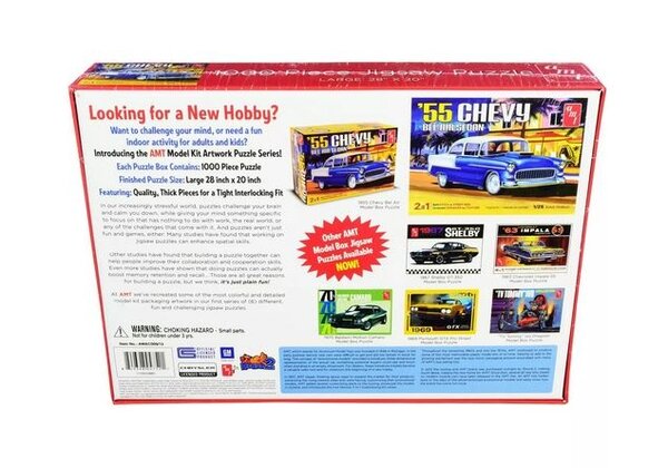 AMT Jigsaw Puzzle Chevy Bel Air Sedan 1955 - 1:25 - AMT