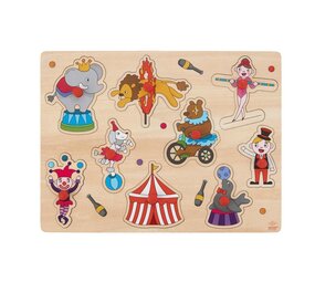 Wooden Buttons Puzzle Circus - 9 parts Wooden Buttons Puzzle Circus - 9 parts