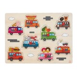 Houten Knopjes Puzzel Foodtruck - 8 onderdelen Houten Knopjes Puzzel Foodtruck - 8 onderdelen
