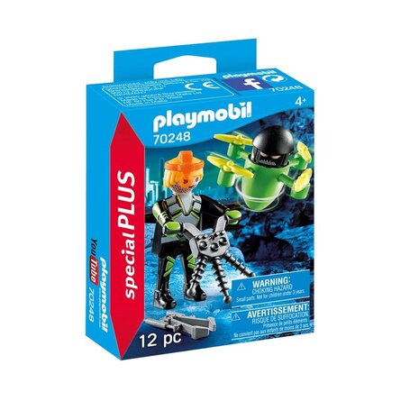 Playmobil Playmobil 70248 Special Plus Agent Met Drone Playmobil Playmobil 70248 Special Plus Agent Met Drone