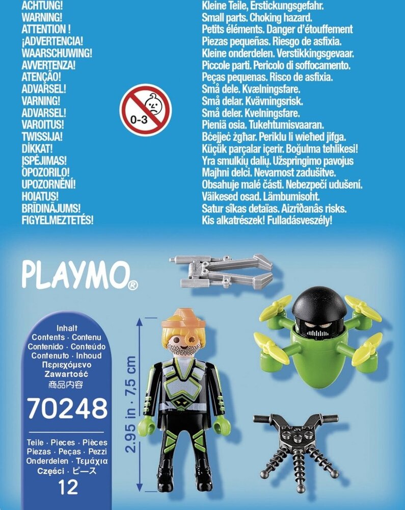 Playmobil Playmobil 70248 Special Plus Agent Met Drone Playmobil Playmobil 70248 Special Plus Agent Met Drone