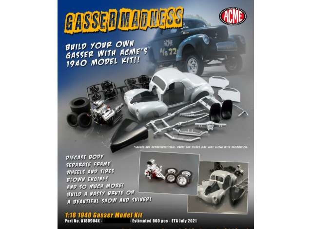 Ford Ford USA Gasser Custom 1941  (Model-Kit) - 1:18 - ACME