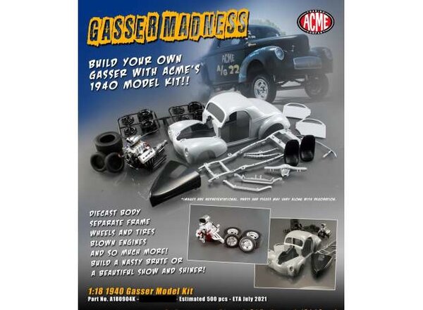 Ford Ford USA Gasser Custom 1941  (Model-Kit) - 1:18 - ACME