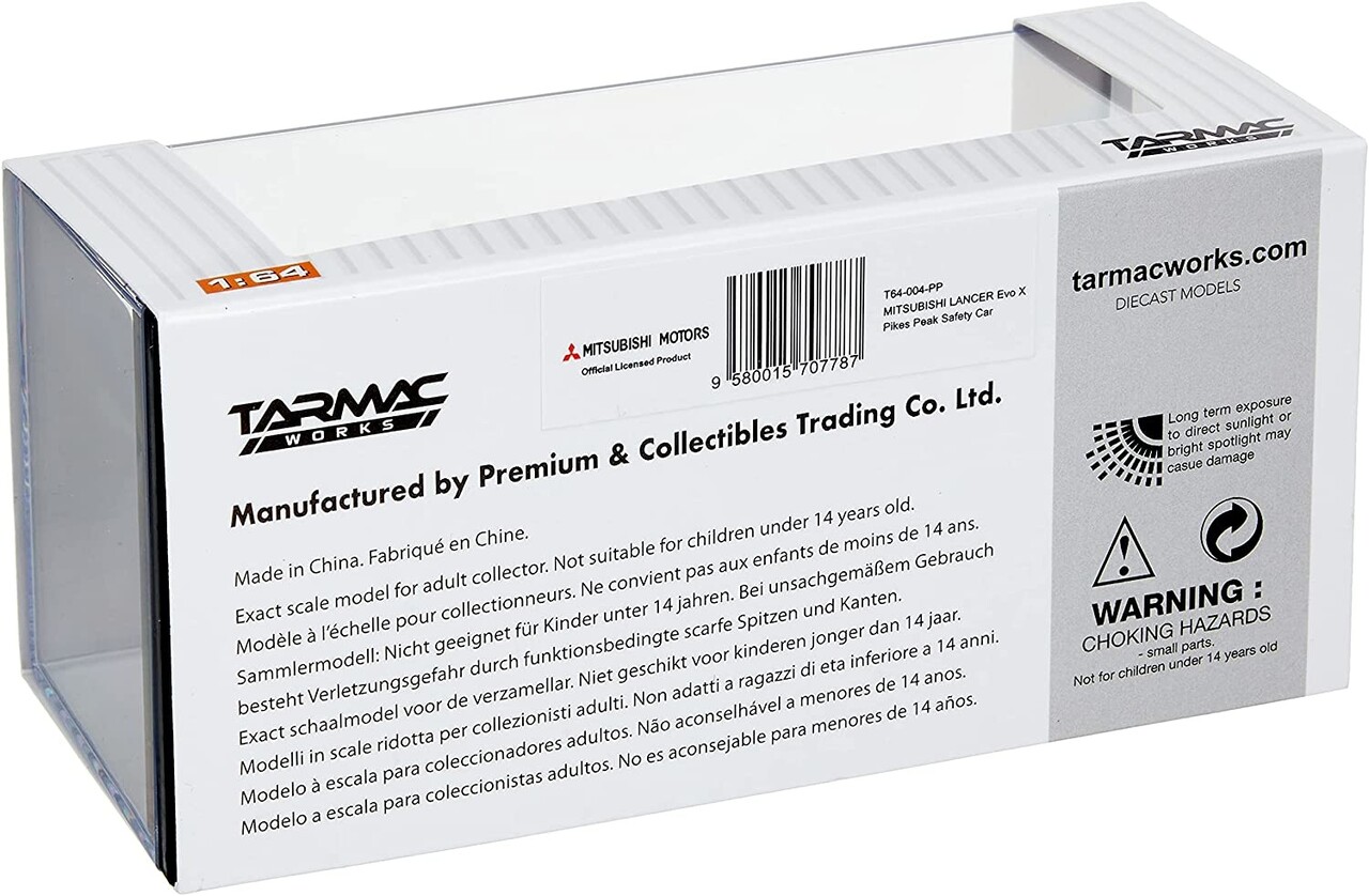 Mitsubishi Mitsubishi Lancer Evolution X Pikes Peak Safety Car - 1:64 - Tarmac Works Mitsubishi Mitsubishi Lancer Evolution X Pikes Peak Safety Car - 1:64 - Tarmac Works