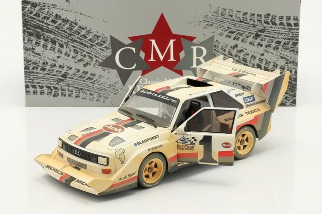 Audi Audi S1 #1 Winner Pikes Peak ''After Race Version'' 1987 - 1:18 - CMR Classic Model Replicars