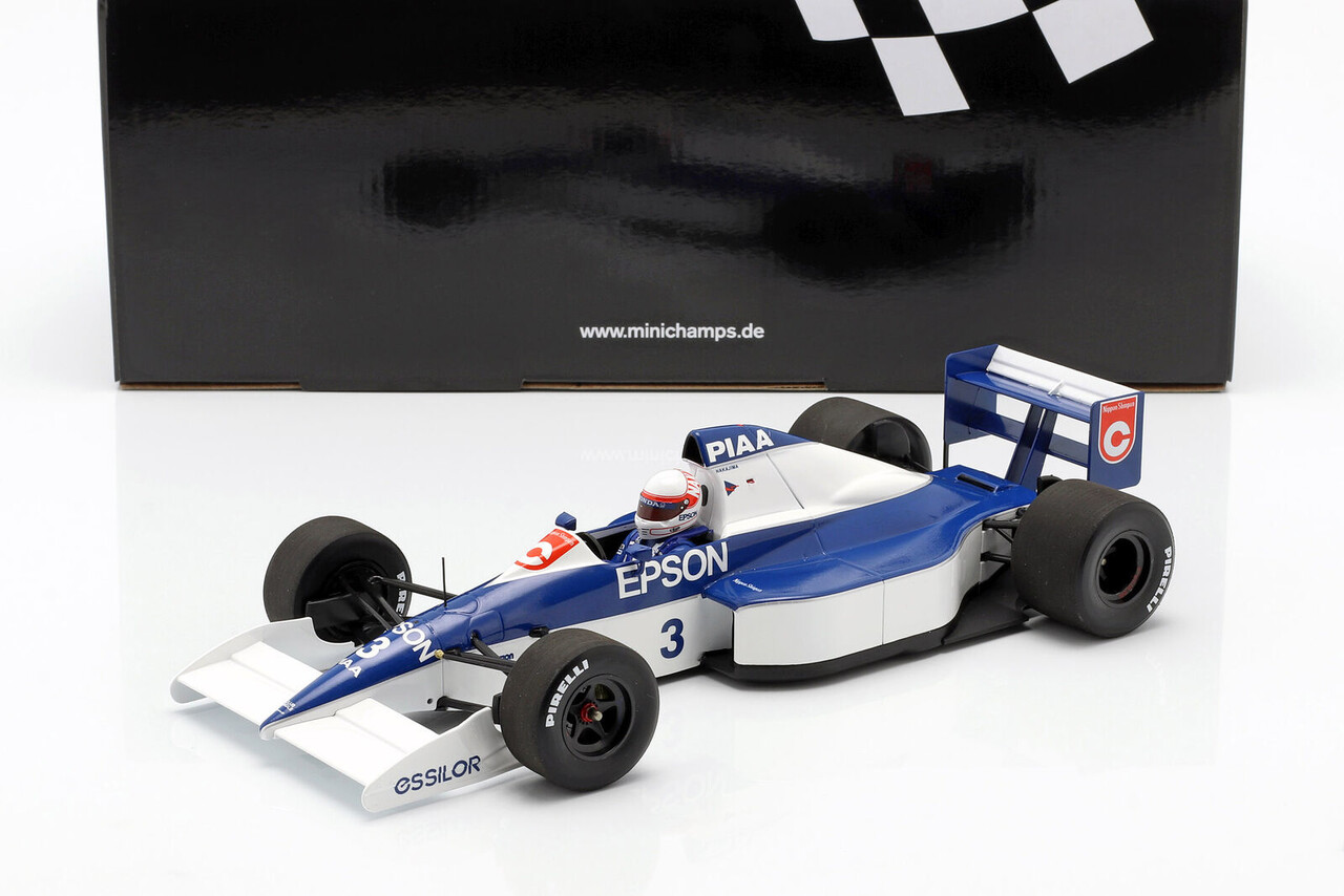 Formule 1 Tyrrell Ford 018 #3 6th Place USA GP 1990 - 1:18 - Minichamps Formule 1 Tyrrell Ford 018 #3 6th Place USA GP 1990 - 1:18 - Minichamps