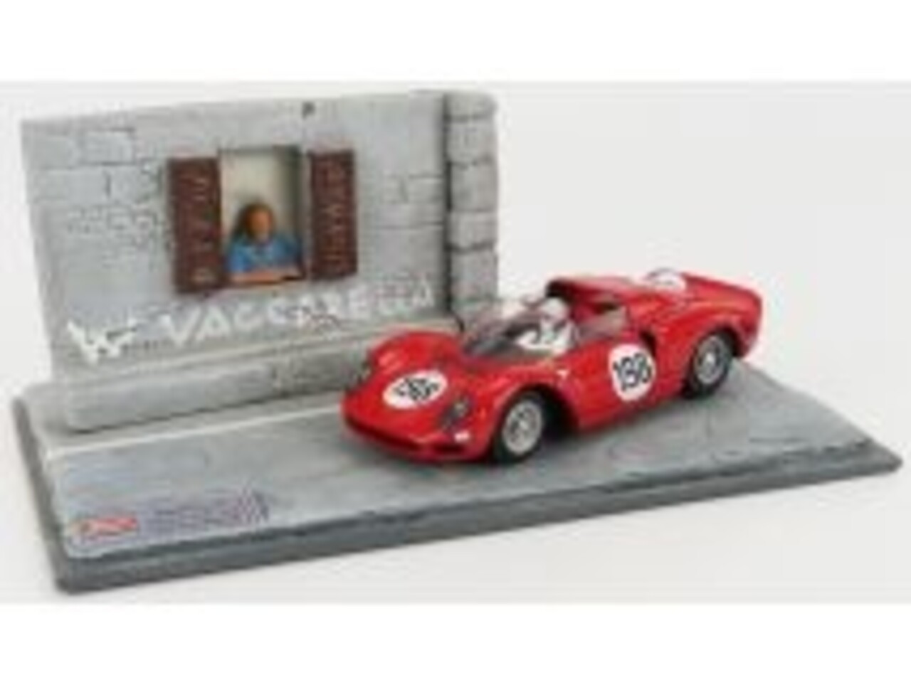 Ferrari Ferrari 275P #198 Winner Targa Florio (Sicily) 1965 Diorama + Figures - 1:43 - Best Model Ferrari Ferrari 275P #198 Winner Targa Florio (Sicily) 1965 Diorama + Figures - 1:43 - Best Model