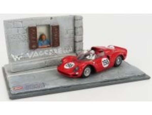 Ferrari Ferrari 275P #198 Winner Targa Florio (Sicily) 1965 Diorama + Figures - 1:43 - Best Model Ferrari Ferrari 275P #198 Winner Targa Florio (Sicily) 1965 Diorama + Figures - 1:43 - Best Model