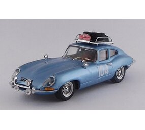 Jaguar Jaguar E-Type Coupe #104 Rally Monte Carlo 1965 + Roof Rack - 1:43 - Best Model Jaguar Jaguar E-Type Coupe #104 Rally Monte Carlo 1965 + Roof Rack - 1:43 - Best Model