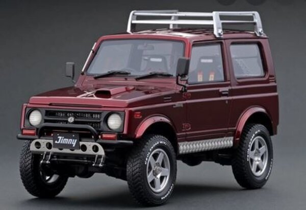 Suzuki Suzuki Jimny Sierra (JA11) 1999 16 Inch Wheels + Roof Rack - 1:18 - Ignition Model Suzuki Suzuki Jimny Sierra (JA11) 1999 16 Inch Wheels + Roof Rack - 1:18 - Ignition Model