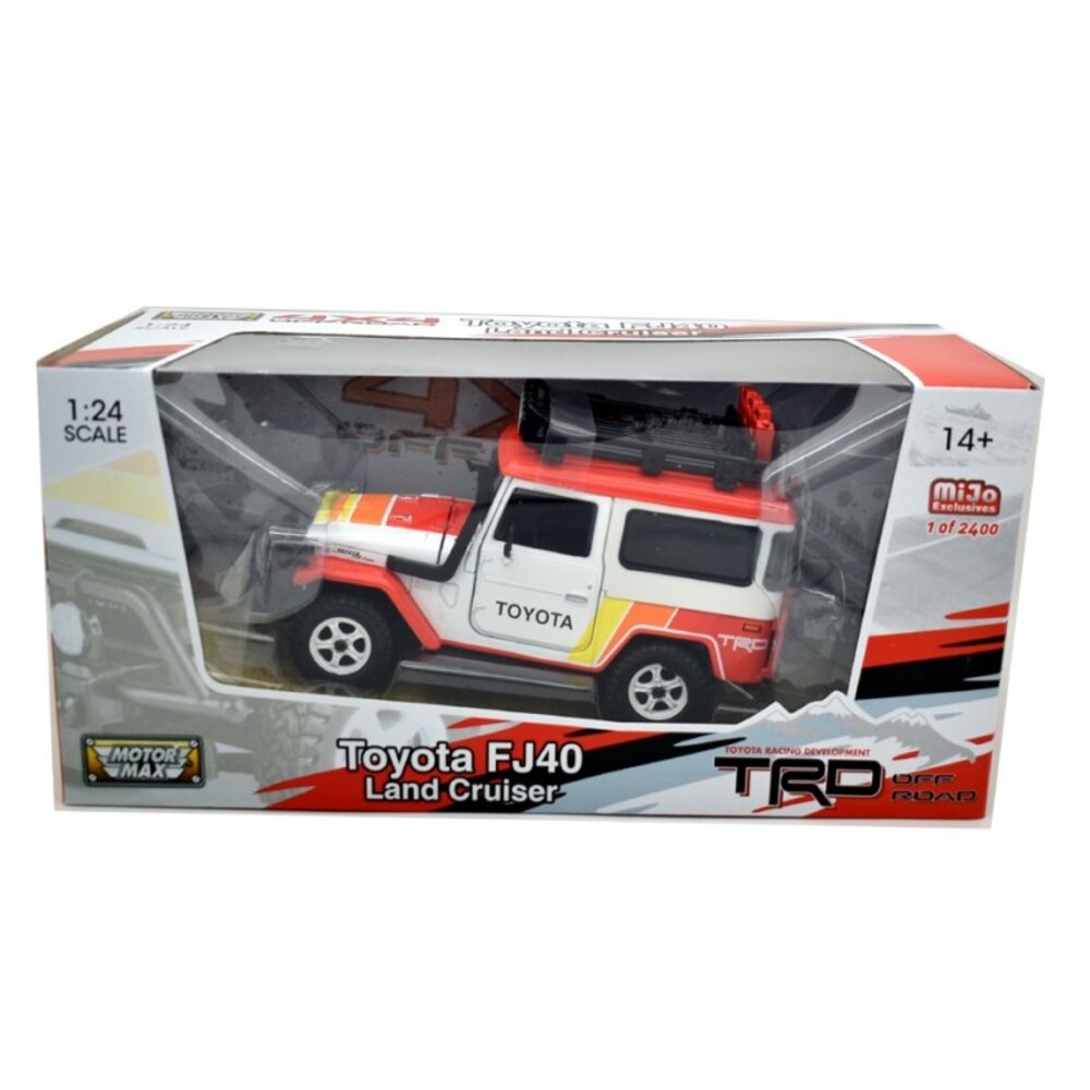 Toyota Toyota FJ40 Hard Top Off Road Version + Roof Rack 'Toyota' 1974 - 1:24 - Motor Max