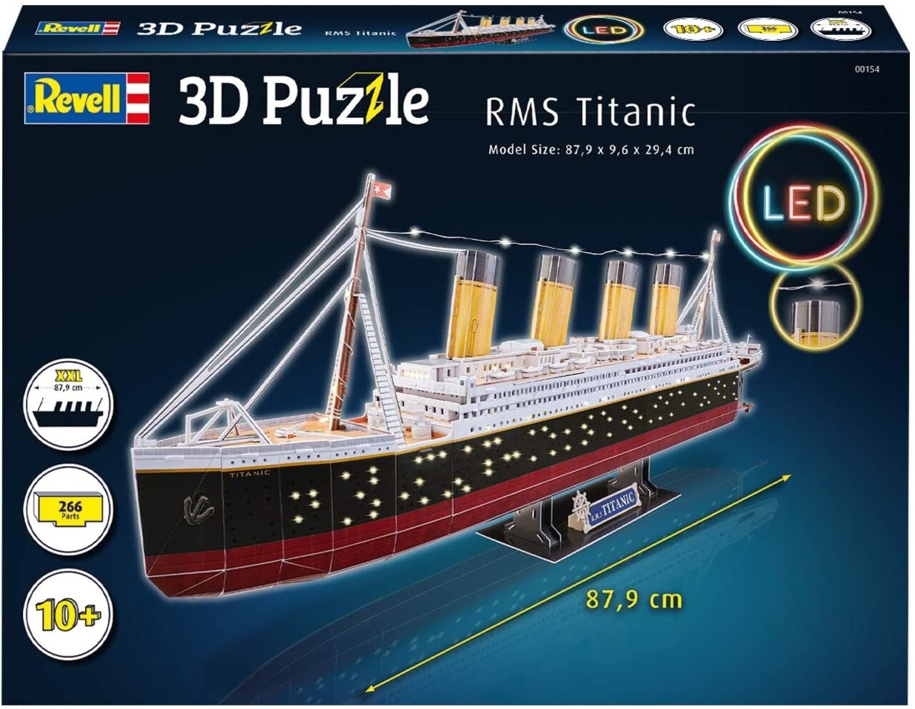 3D Puzzel RMS Titanic + LED - Revell 3D Puzzel RMS Titanic + LED - Revell