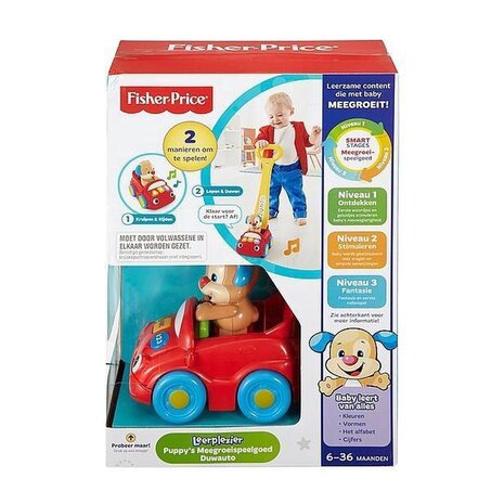 Fisher-Price Fisher-Price Puppy's Grow-along Push Car
