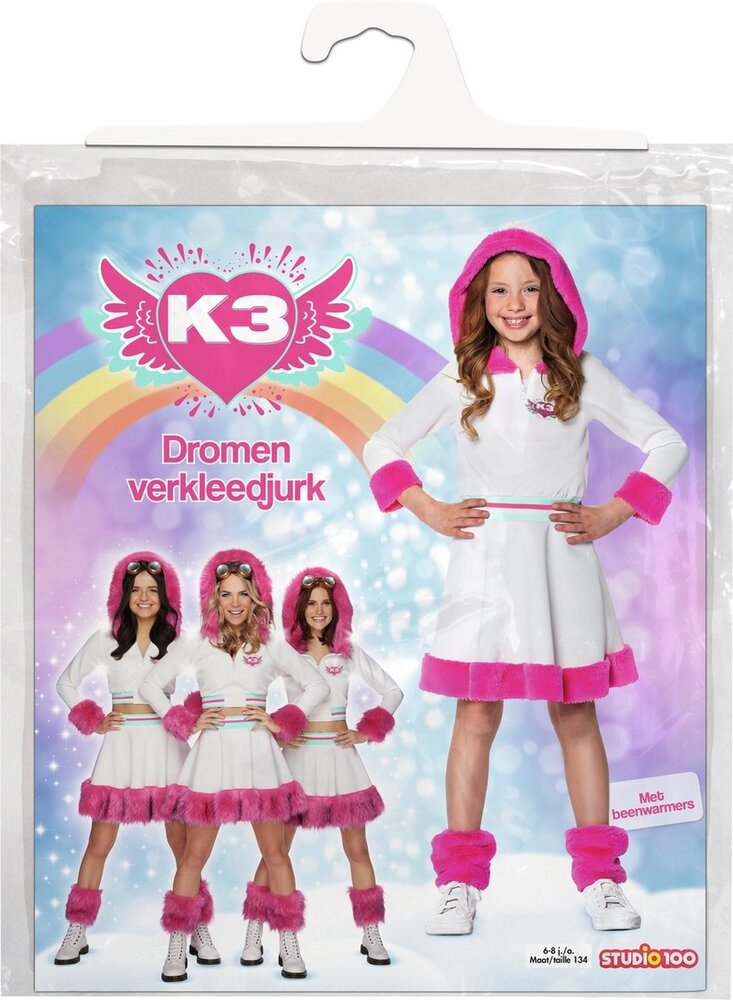 Studio 100 K3 Verkleedjurk Dromen: Maat 6-8 jaar - Studio 100
