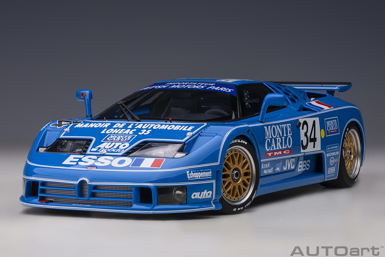 Bugatti Bugatti EB110 LM #34 24H Le Mans 1994 - 1:18 - AUTOart Bugatti Bugatti EB110 LM #34 24H Le Mans 1994 - 1:18 - AUTOart
