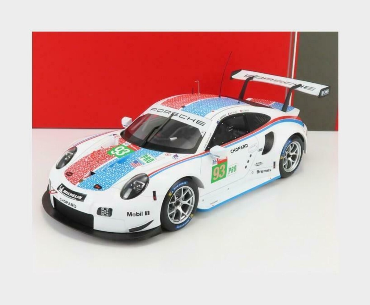 Porsche Porsche 911/991 RSR 4.0L Flat-6 #93 GT Team 3nd LMGTE Pro Class 24H Le Mans 2019 - 1:18 - IXO Models