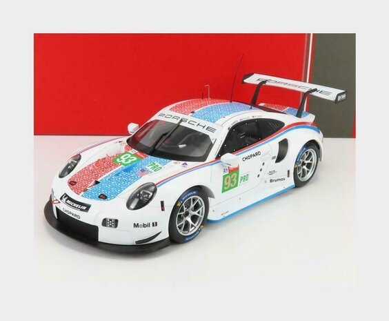 Porsche Porsche 911/991 RSR 4.0L Flat-6 #93 GT Team 3nd LMGTE Pro Class 24H Le Mans 2019 - 1:18 - IXO Models
