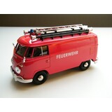 Volkswagen Volkswagen T1 (Type 2) Delivery Van 'Feuerwehr' + Ladder on Roof - 1:24 - Motor Max