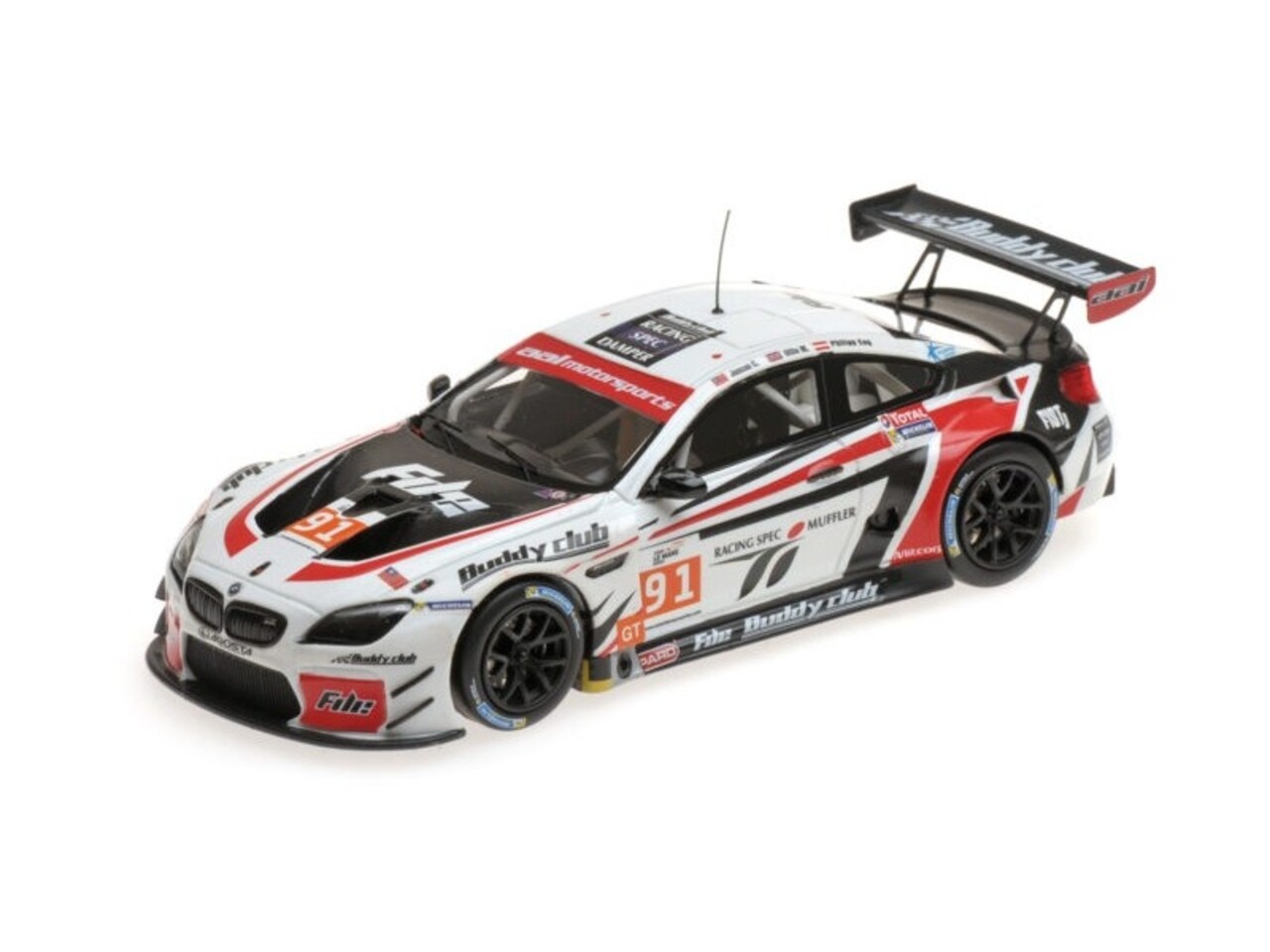 ミニカー MINICHAMPS BMW M6 GT3 2016 1/43 あのBMW M6 GT3の1/43スケールモデルが数量限定で販売開始