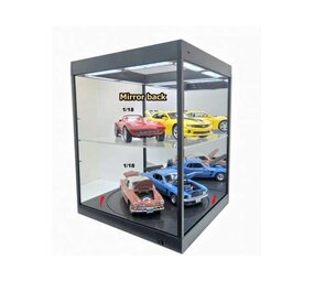 LED Lighted Display Case + Rotary Table + Adjustable Shelf - K.C. Display Cases