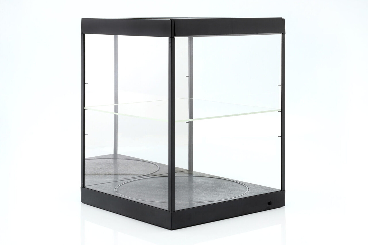LED Lighted Display Case + Rotary Table + Adjustable Shelf - K.C. Display Cases