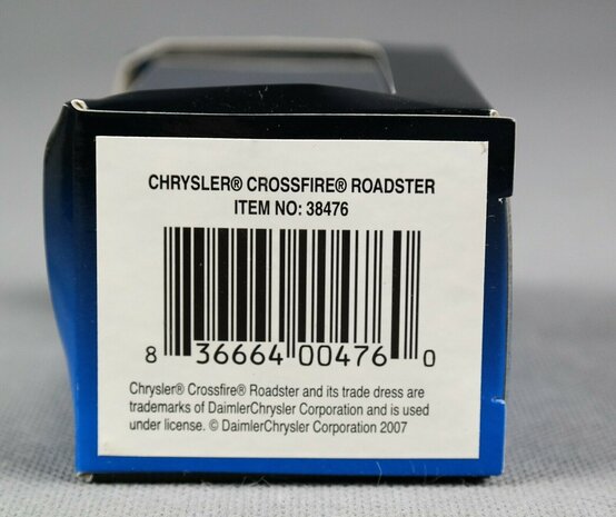 Chrysler Chrysler Crossfire Roadster - 1:87 - Ricko Chrysler Chrysler Crossfire Roadster - 1:87 - Ricko