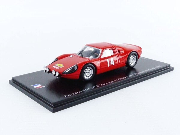 Porsche Porsche 904 GTS #14 Vainqueur Rallye des Routes du Nord 1965 - 1:43 - Spark Porsche Porsche 904 GTS #14 Vainqueur Rallye des Routes du Nord 1965 - 1:43 - Spark