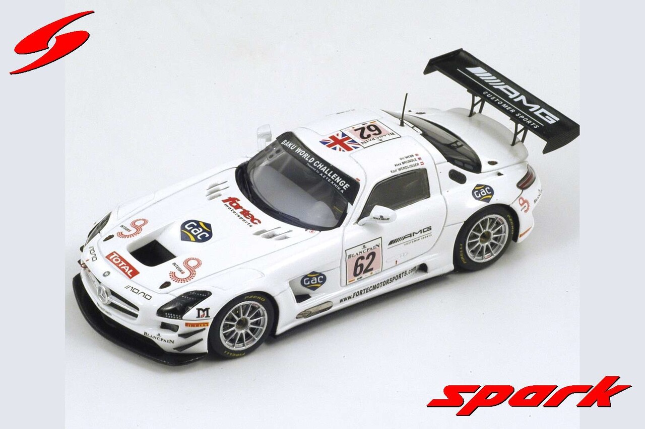 Mercedes-Benz Mercedes-Benz SLS AMG GT3 #62 Team Fortec Motorsport 24H Spa 2013 - 1:43 - Spark Mercedes-Benz Mercedes-Benz SLS AMG GT3 #62 Team Fortec Motorsport 24H Spa 2013 - 1:43 - Spark