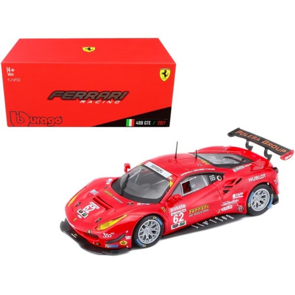 Ferrari Ferrari 488 GTE #62 Team RISI 24H Daytona 2017 - 1:43 - Bburago Ferrari Ferrari 488 GTE #62 Team RISI 24H Daytona 2017 - 1:43 - Bburago